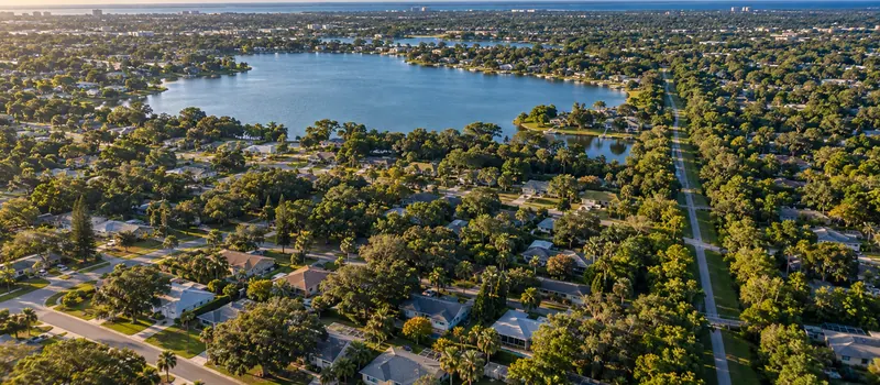 Aerial view of Largo, FL