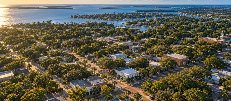 Aerial view of Palm Harbor, FL