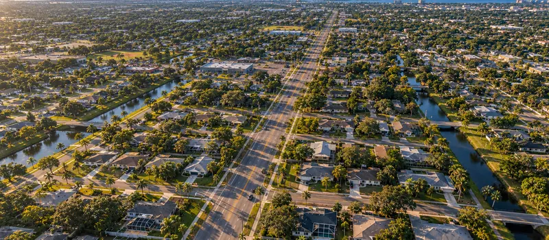 Aerial view of Pinellas Park, FL