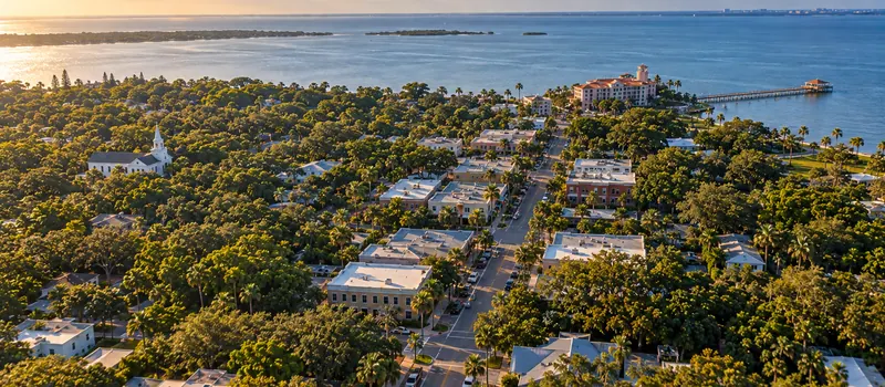 Aerial view of Safety Harbor, FL